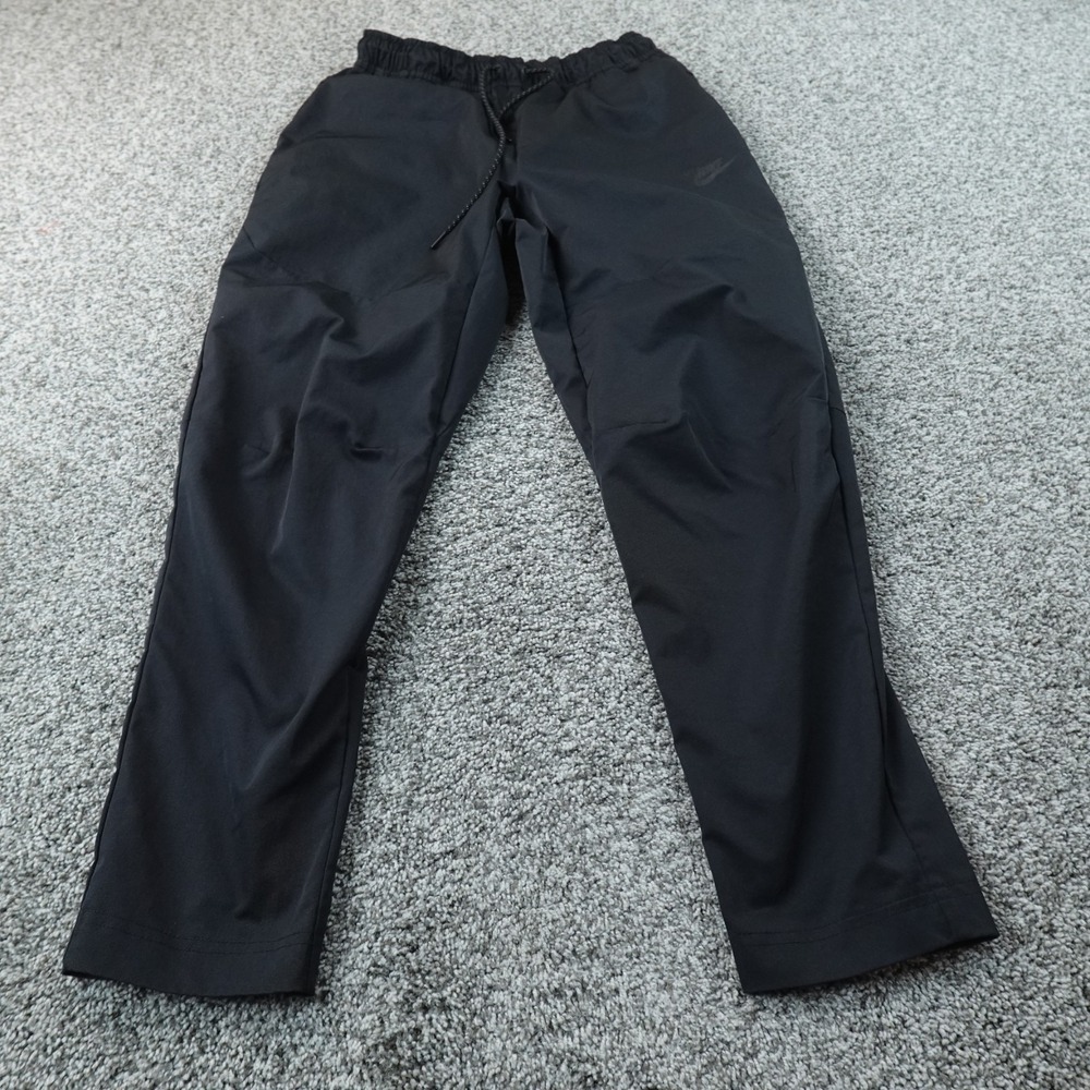 Nike Pants Mens M Black Club Tech Woven Swoosh Drawstring Jogger Performance Gym